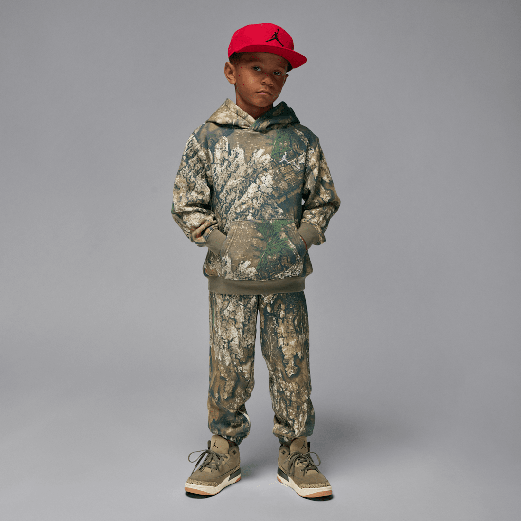 Jordan MVP Little Kids' Realtree 2-Piece Hoodie Set - Medium Olive