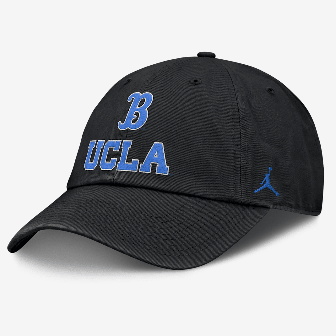 UCLA Sideline Club Gameday Men's Jordan Brand College Adjustable Hat - Black